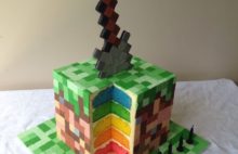 торт Minecraft