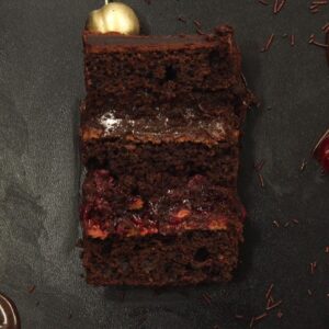 Двойной шоколад с вишневым фламбе
